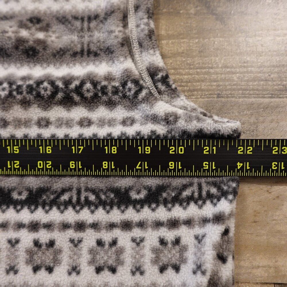 Polo Golf Ralph Lauren Fair Isle‎ Fleece Vest Men’s M Gray Nordic Layer - Picture 6 of 13